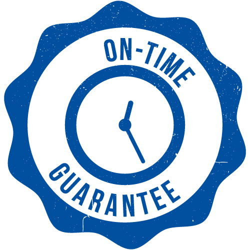 Fairhope HVAC | On-Time Guarantee Badge Distressed